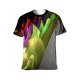yanfind Adult Full Print T-shirts (men And Women) Abstract Fabric Rainbow