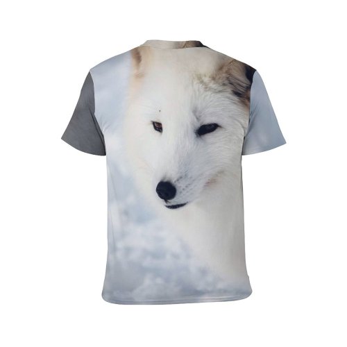 yanfind Adult Full Print T-shirts (men And Women) Snow Winter Dog Cute Fur Wolf Portrait Outdoors Wildlife Frosty Daylight