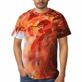 yanfind Adult Full Print Tshirts (men And Women) Leafs Autumn Sky Colorful Tree Branches Abstract Texture Soft Vivid Plants