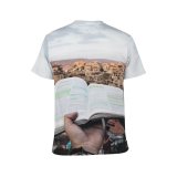 yanfind Adult Full Print T-shirts (men And Women) City Street Architecture Church Outdoors Religion Urban Town Family Newspaper
