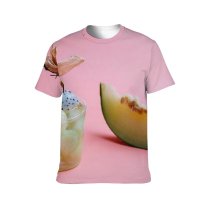 yanfind Adult Full Print T-shirts (men And Women) Appetizing Aromatic Arrangement Ball Beverage Cocktail Space Decorate Decoration Delectable Delicious Edible