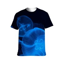 yanfind Adult Full Print T-shirts (men And Women) Aqua Burn Clear Colorful Creature Danger Dark Deep Depth Dynamic Ecosystem Flock