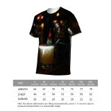 yanfind Adult Full Print T-shirts (men And Women) Coffee Bar Festival Party Cocktail Winter Glass Christmas Nightlife Candle Flame