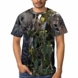 yanfind Adult Full Print T-shirts (men And Women) Cute Grass Fur Cat Wild Leopard Safari Danger Cheetah Cub