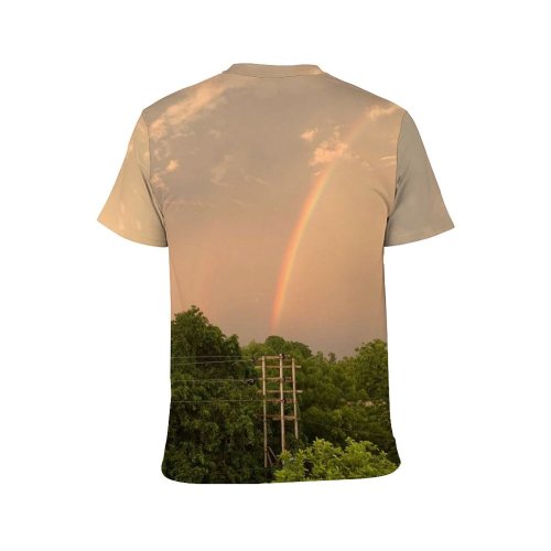 yanfind Adult Full Print T-shirts (men And Women) Wood Light Dawn Landscape Sunset Storm Summer Grass Tree Fall