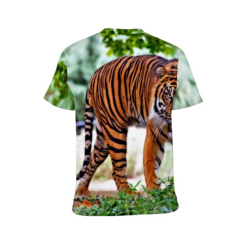 yanfind Adult Full Print T-shirts (men And Women) Big Cat Funny Grass Sumatran Wild Wildlife