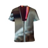 yanfind Adult Full Print T-shirts (men And Women) Wood Restaurant Alcohol Bar Party Cocktail Glass Table Wine Nightlife Still