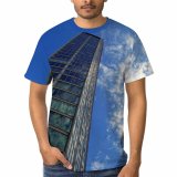 yanfind Adult Full Print T-shirts (men And Women) Architectural Design Architecture Building Futuristic Glass Items High Shot Sky