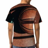 yanfind Adult Full Print T-shirts (men And Women) Ball Basketball Closeup Detail Nobody Sport Sports Sporty Still Streetball Texture
