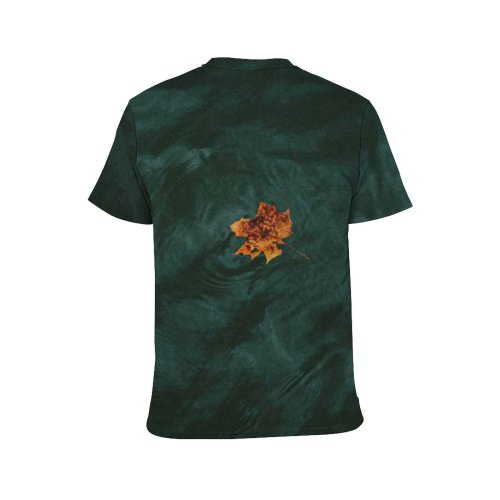 yanfind Adult Full Print T-shirts (men And Women) Aqua Autumn Botany Calm Clear Colorful Fall Foliage From Above Golden