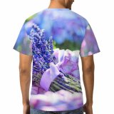 yanfind Adult Full Print T-shirts (men And Women) Aroma Aromatherapy Aromatic Basket Beautiful Blooming Blossoms Bouquet Colorful Field Flowers