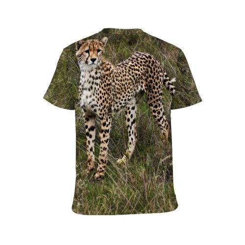 yanfind Adult Full Print T-shirts (men And Women) Grass Fur Grassland Cat Outdoors Wild Leopard Safari Wildlife Cheetah Endangered