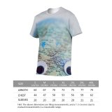 yanfind Adult Full Print T-shirts (men And Women) Aware Bio Cartography Concept Continent Damage Danger Eco Ecology