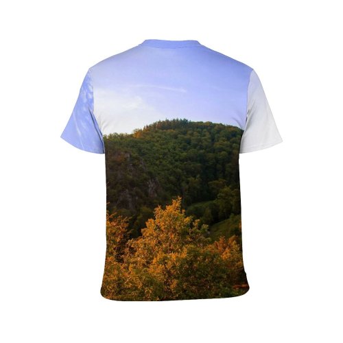 yanfind Adult Full Print T-shirts (men And Women) Architecture Building Burg Eltz Castle Clouds Countryside Daylight Fall Fortress High Shot