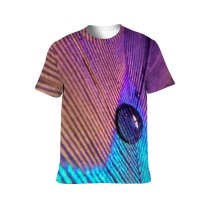 yanfind Adult Full Print T-shirts (men And Women) Art Texture Abstract Design Creativity Coloring Artistic Stripe Motley