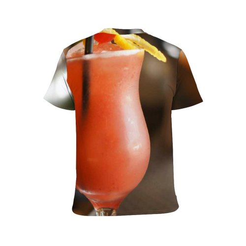 yanfind Adult Full Print T-shirts (men And Women) Bar Party Cocktail Glass Nightlife Fruit Juice Vodka Liqueur Liquor Gin