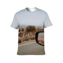 yanfind Adult Full Print T-shirts (men And Women) Arid Asphalt Automobile Barren Bush Canyon Car Cloudless Countryside Desert Desolate Drive