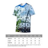 yanfind Adult Full Print T-shirts (men And Women) Droplets Glass Window Raindrops Rainy