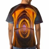 yanfind Adult Full Print T-shirts (men And Women) Architecture Beautiful Church Colour Colourful Design Hallway Reflection Spain Well