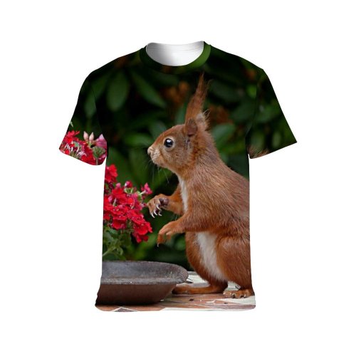 yanfind Adult Full Print T-shirts (men And Women) Beautiful Flowers Birds Bloom Colorful Colourful Cute Daylight Flora Flower