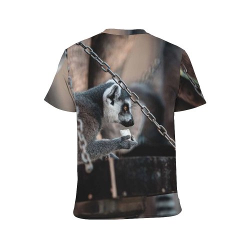 yanfind Adult Full Print T-shirts (men And Women) Wood Winter Portrait Monkey Outdoors Wild Family Wildlife Primate Jewelry Band