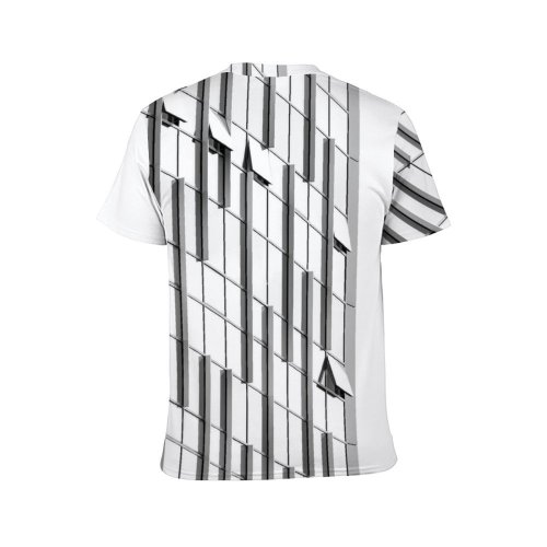 yanfind Adult Full Print T-shirts (men And Women) Architectural Design Architecture Building City Contemporary Downtown Exterior Facade Futuristic Glass