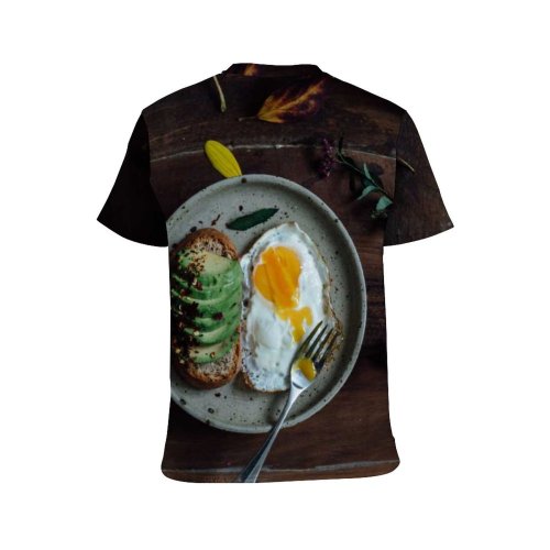 yanfind Adult Full Print T-shirts (men And Women) Appetizing Arrangement Avocado Breakfast Caffeine Ceramic Coffee Cup Decor Delicious