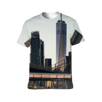 yanfind Adult Full Print T-shirts (men And Women) Arch Architecture Avenue Building Busy Center City Clear Cloudless Complex Construction