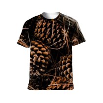 yanfind Adult Full Print T-shirts (men And Women) Arrangement Assorted Basket Bunch Cone Coniferous Container Detail Dried Fir From