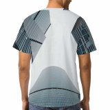 yanfind Adult Full Print T-shirts (men And Women) City Building Office Architecture Window Reflection Urban Perspective