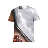 yanfind Adult Full Print T-shirts (men And Women) Wood Dawn Landscape Vacation Coffee Cup Dark Winter Hot Travel Window Reflection