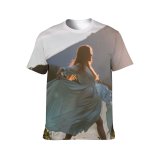 yanfind Adult Full Print T-shirts (men And Women) Beautiful Sunset Dress Dance Art Dancer Action Dancing Dawn Ethnic Flowers Forest