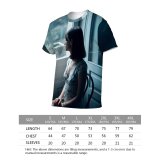 yanfind Adult Full Print T-shirts (men And Women) Brunette Calm Chair Concept Contemplate Door Doorway Dreamy Entrance Female Feminine Gaze
