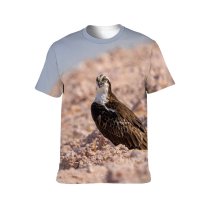 yanfind Adult Full Print T-shirts (men And Women) Flight Bird Beach Sand Desert Ground Freedom Beak Eagle Outdoors Wild Wildlife