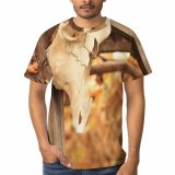 yanfind Adult Full Print T-shirts (men And Women) Art Attach Autumn Blurred Bull Countryside Cow Creepy Danger Daylight Daytime Death