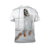 yanfind Adult Full Print T-shirts (men And Women) Art Makeup Attire Bizarre Roses Bridal Bride Contemporary Costume Creepy Dead Dress