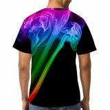 yanfind Adult Full Print Tshirts (men And Women) Rainbow Abstract Burn Isolated Spirit Trail Twirl