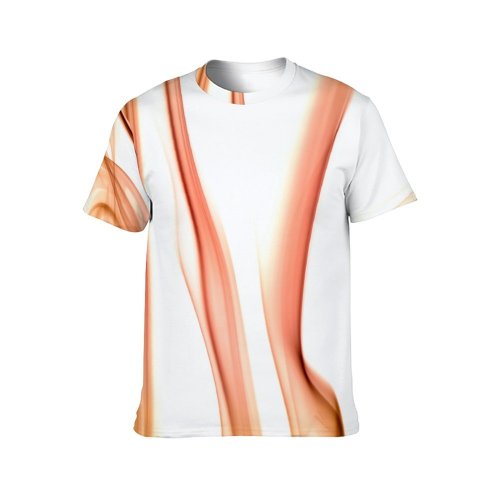 yanfind Adult Full Print Tshirts (men And Women) Fire Flame Abstract Lines Soft Magic Trail Light Flow Concept