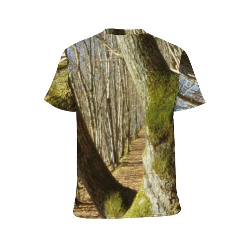 yanfind Adult Full Print T-shirts (men And Women) Landscape Trees Woods Branches Roots Leaves