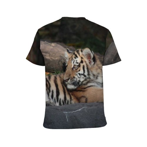 yanfind Adult Full Print T-shirts (men And Women) Fur Cat Hunter Jungle Wildlife Danger Cub Stripe Panthera