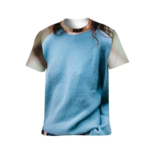 yanfind Adult Full Print T-shirts (men And Women) Autumn Carefree Charismatic Cheerful Content Delight Enjoy Ethnic Fall Female Foliage