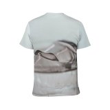 yanfind Adult Full Print T-shirts (men And Women) Clear Cool Space Crystal Cubes Details Glass Highball Negative Refreshing