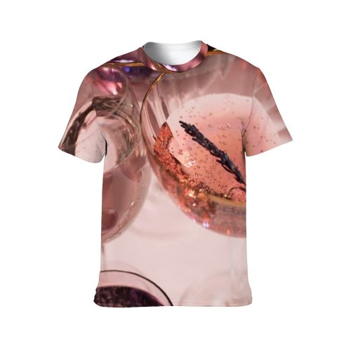 yanfind Adult Full Print T-shirts (men And Women) Cup Alcohol Bar Party Cocktail Glass Luxury Wine Still Liquid