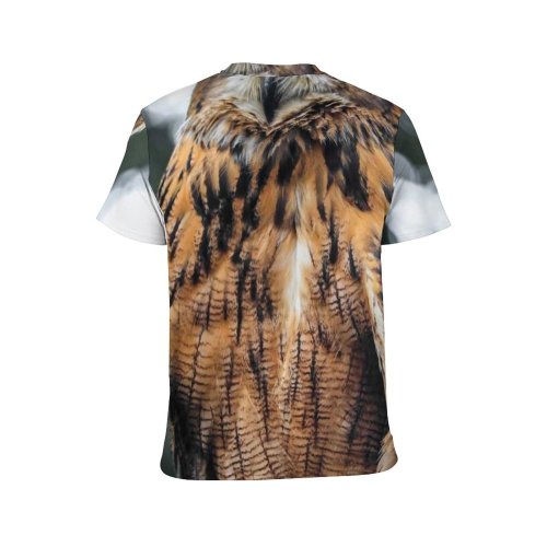 yanfind Adult Full Print T-shirts (men And Women) Attention Attentive Avian Beak Bird Watching Blurred Branch Calm Creature Daylight Eagle