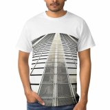 yanfind Adult Full Print T-shirts (men And Women) Architectural Design Architecture Building City Construction Contemporary Corporate Expression Exterior Facade Futuristic