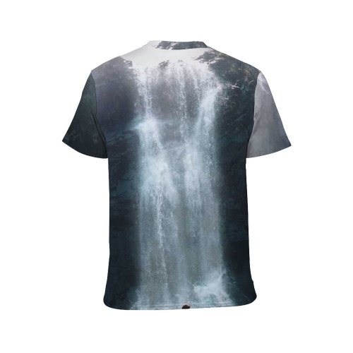 yanfind Adult Full Print T-shirts (men And Women) Fog Mist Lake Outdoors Rainbow Daylight