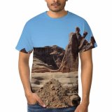 yanfind Adult Full Print Tshirts (men And Women) Nationalpark Stones Landscape Rocks Desert Sand