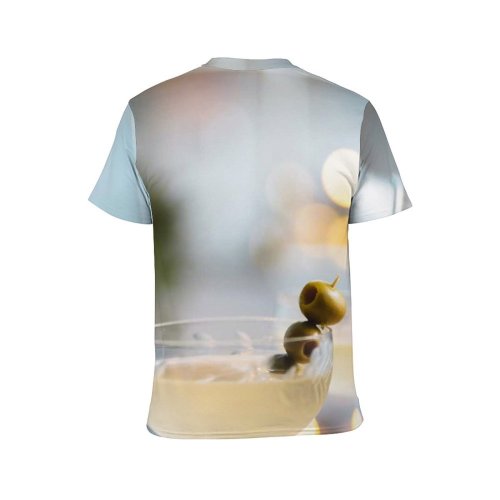 yanfind Adult Full Print T-shirts (men And Women) Wood Relaxation Bar Party Glass Luxury Wine Sparkling Elegant Vodka Liquor