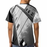 yanfind Adult Full Print T-shirts (men And Women) Architectural Design Architecture Building Clouds Exterior Glass Items High Shot