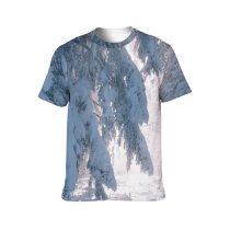 yanfind Adult Full Print T-shirts (men And Women) Branch Coniferous Countryside Daylight Evergreen Fir Forest Freeze Frost Frozen